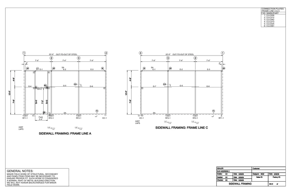 16' x 22' x 12' clear-span steel building package by Hybrid Steel Buildings - photo 3