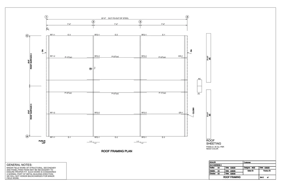 16' x 22' x 12' clear-span steel building package by Hybrid Steel Buildings - photo 7