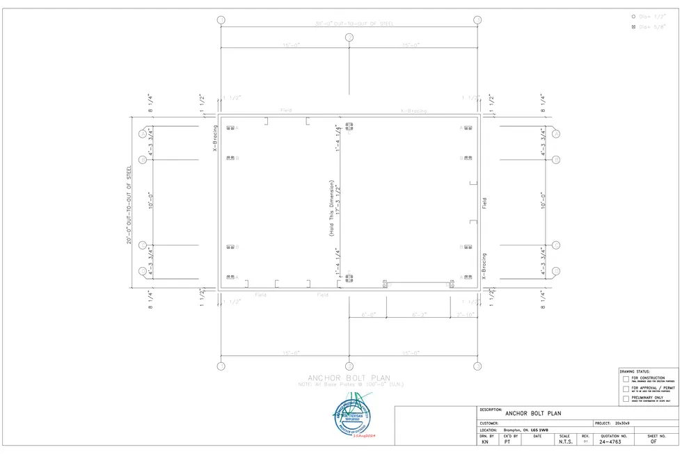 20' x 30' x 9' clear-span steel building package by Hybrid Steel Buildings - photo 4