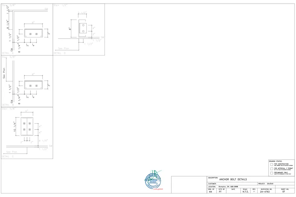 20' x 30' x 9' clear-span steel building package by Hybrid Steel Buildings - photo 5