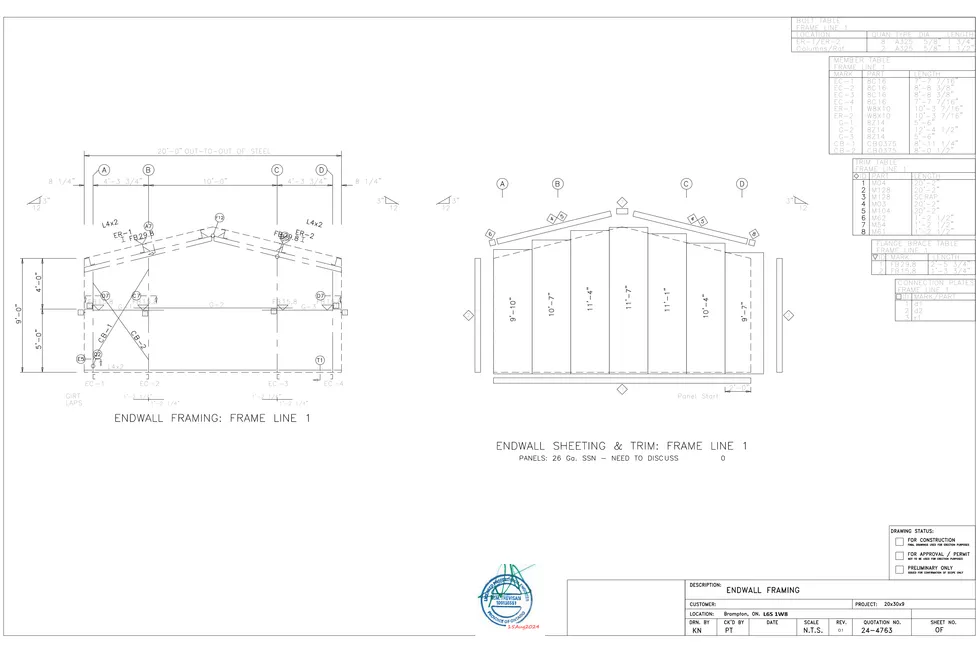 20' x 30' x 9' clear-span steel building package by Hybrid Steel Buildings - photo 7