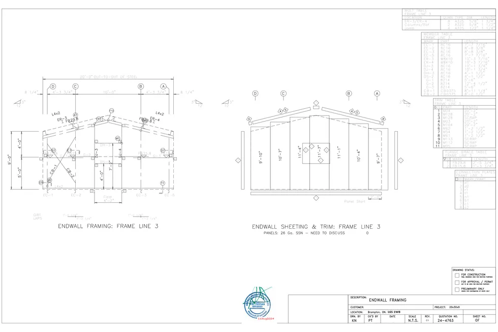 20' x 30' x 9' clear-span steel building package by Hybrid Steel Buildings - photo 8