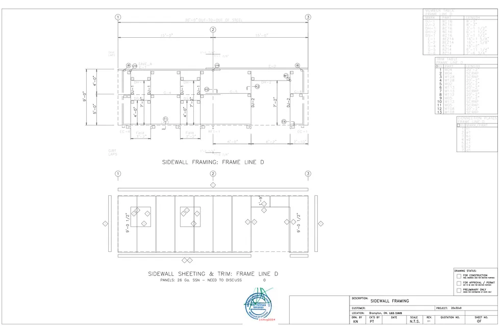 20' x 30' x 9' clear-span steel building package by Hybrid Steel Buildings - photo 10