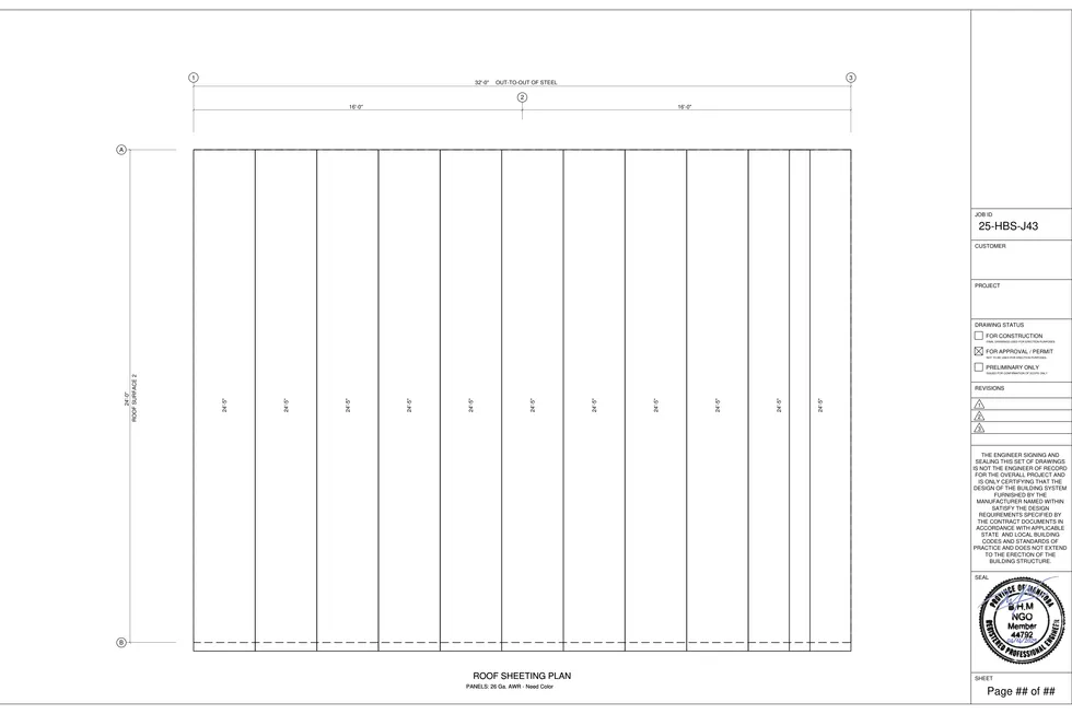 24' x 32' x 12-13' clear-span steel building package by Hybrid Steel Buildings - photo 7