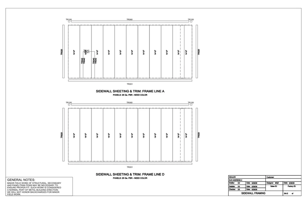 25' x 32' x 14' clear-span steel building package by Hybrid Steel Buildings - photo 4