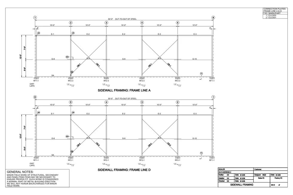30' x 50' x 12' clear-span steel building package by Hybrid Steel Buildings - photo 3