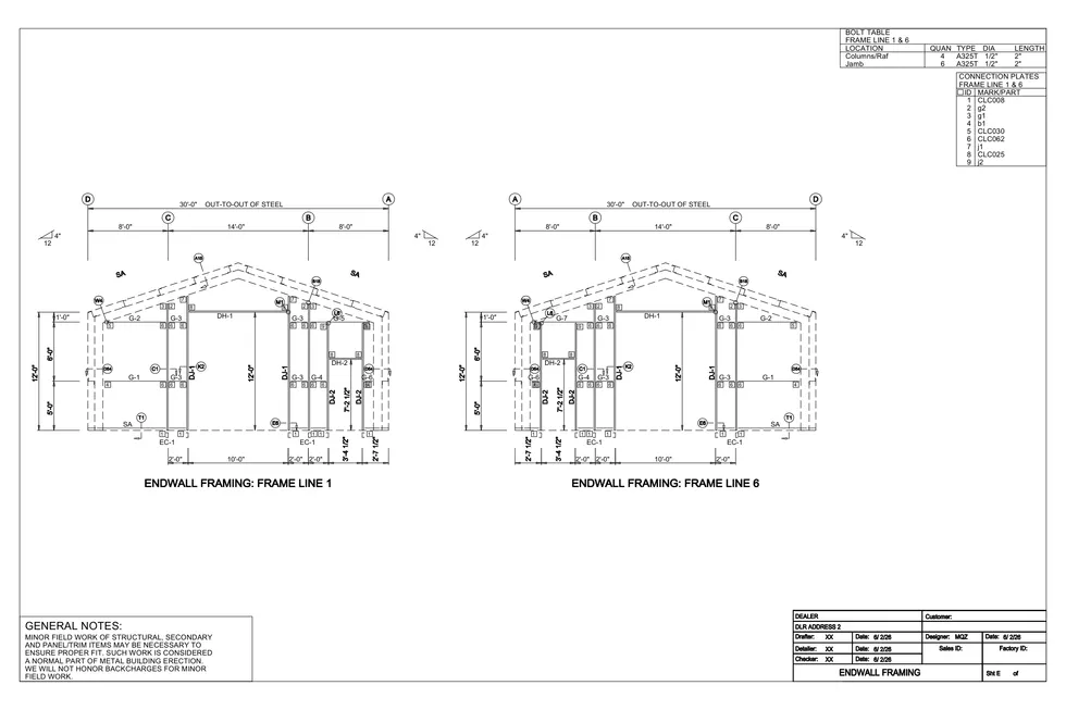 30' x 50' x 12' clear-span steel building package by Hybrid Steel Buildings - photo 5