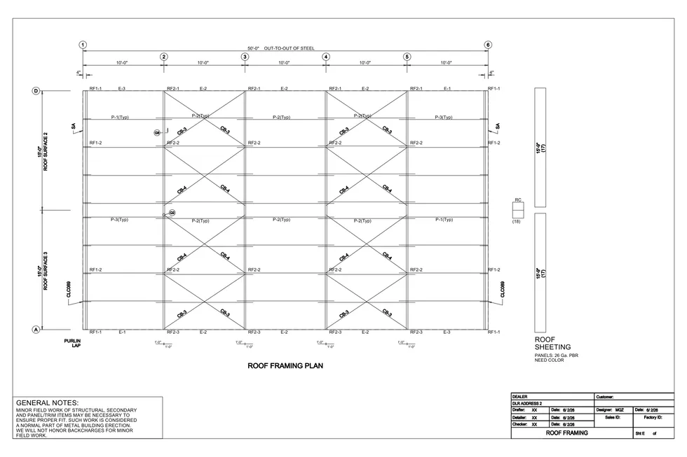30' x 50' x 12' clear-span steel building package by Hybrid Steel Buildings - photo 7