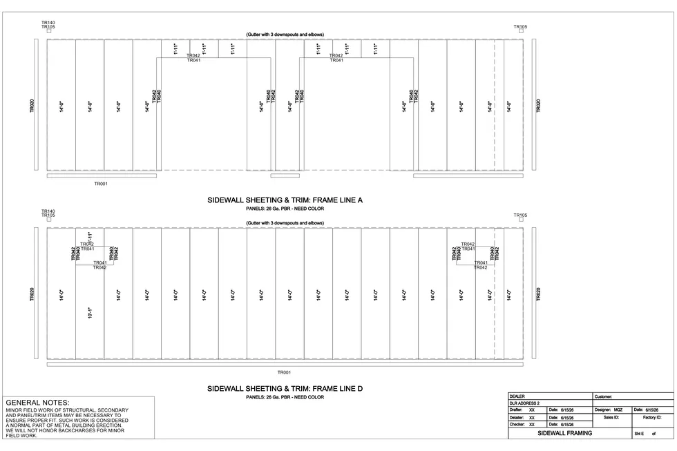 30' x 50' x 14' clear-span steel building package by Hybrid Steel Buildings - photo 4