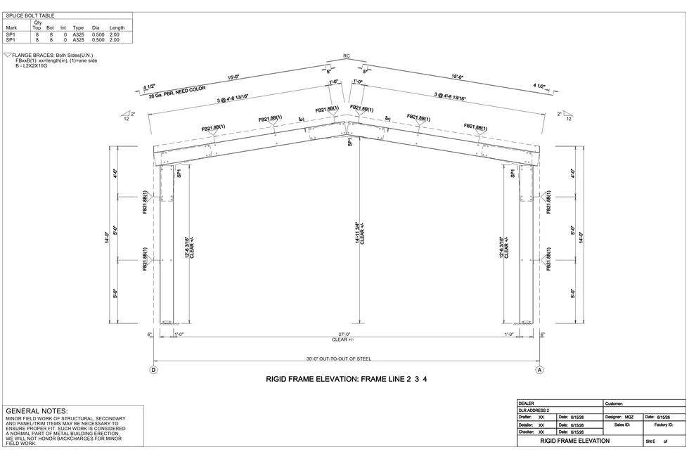 30' x 50' x 14' clear-span steel building package by Hybrid Steel Buildings - photo 8