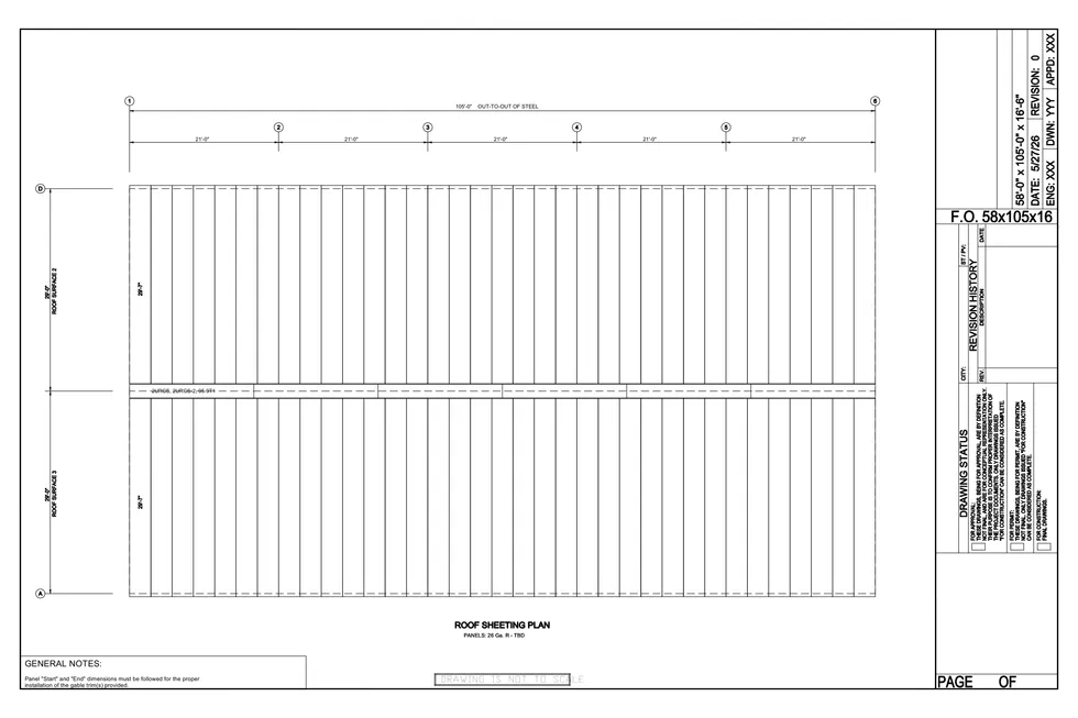 58' x 105' x 16.5' clear-span steel building package by Hybrid Steel Buildings - photo 9