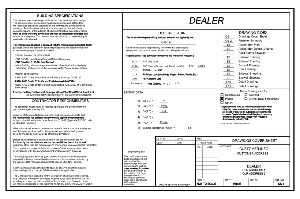 20' x 40' x 4' clear-span steel building package by Hybrid Steel Buildings - photo 2