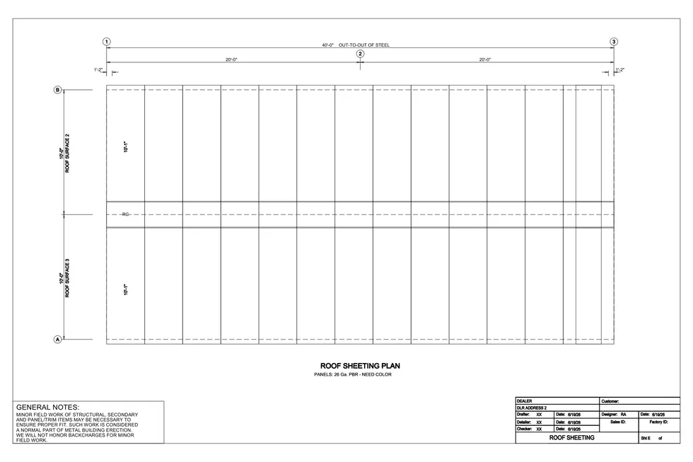 20' x 40' x 4' clear-span steel building package by Hybrid Steel Buildings - photo 8