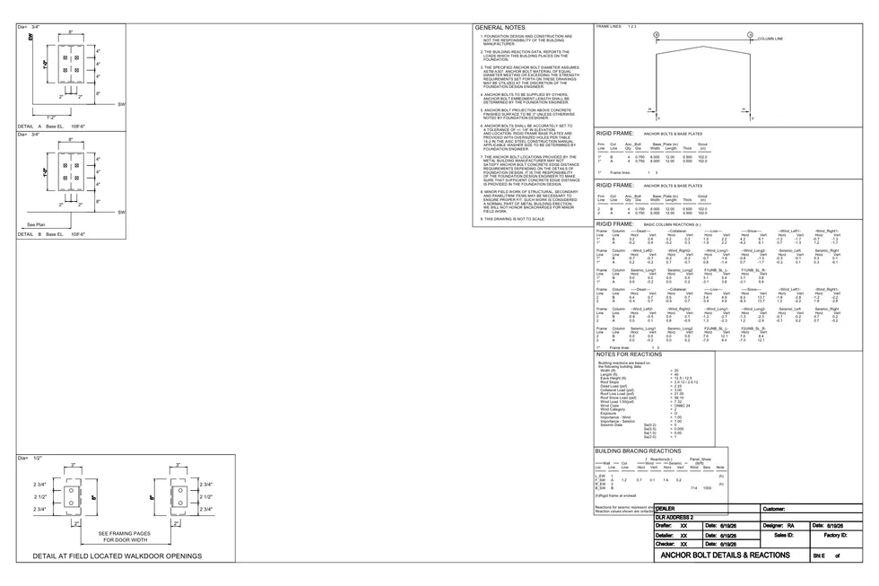 20' x 40' x 4' clear-span steel building package by Hybrid Steel Buildings - photo 12