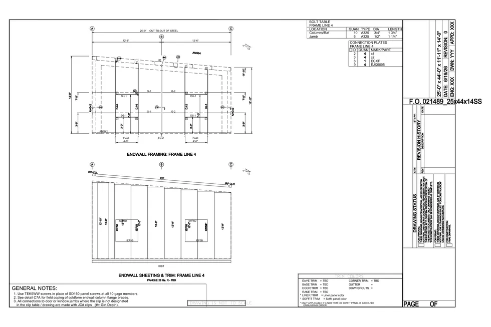 25' x 44' x 14' clear-span steel building package by Hybrid Steel Buildings - photo 7