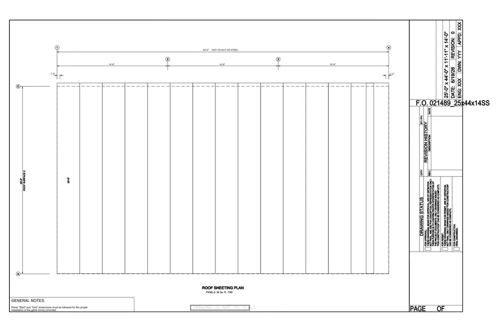 25' x 44' x 14' clear-span steel building package by Hybrid Steel Buildings - photo 12