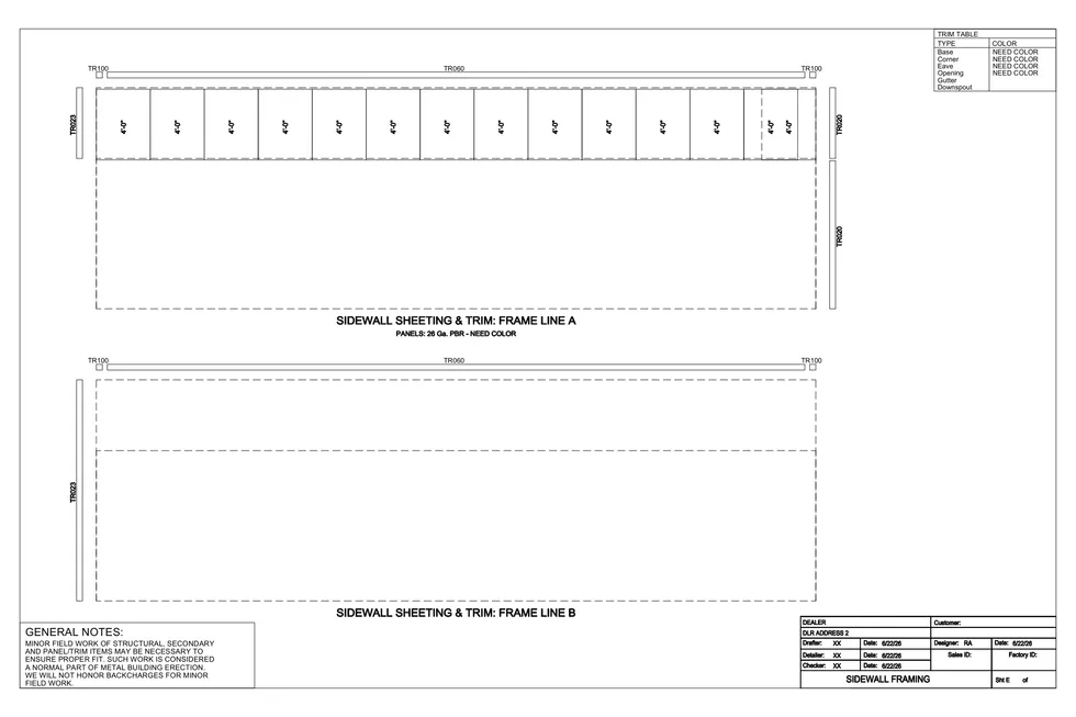 40' x 40' x 4' clear-span steel building package by Hybrid Steel Buildings - photo 4