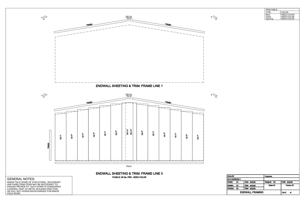 40' x 40' x 4' clear-span steel building package by Hybrid Steel Buildings - photo 6