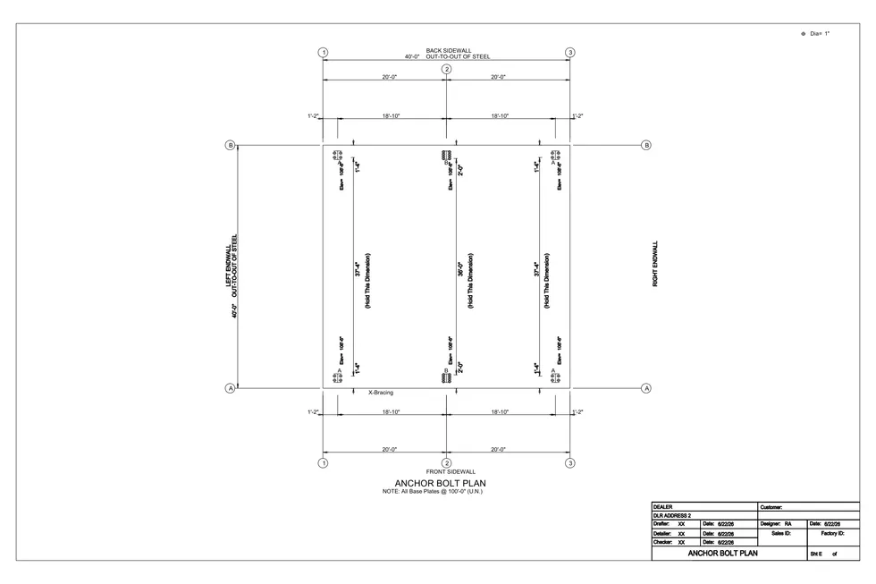 40' x 40' x 4' clear-span steel building package by Hybrid Steel Buildings - photo 11