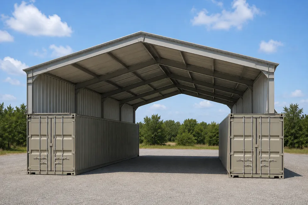 40' x 40' x 4' clear-span steel building package by Hybrid Steel Buildings - photo 13